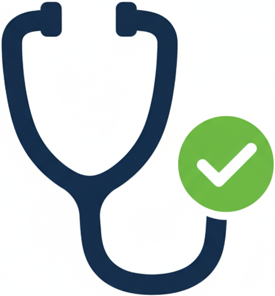 Stethoscope icon for coastal veterinary outreach