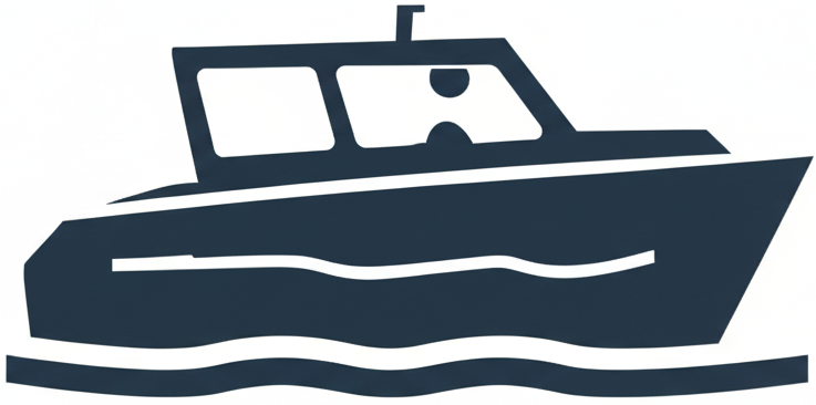 Boat icon for animal transport and rescue